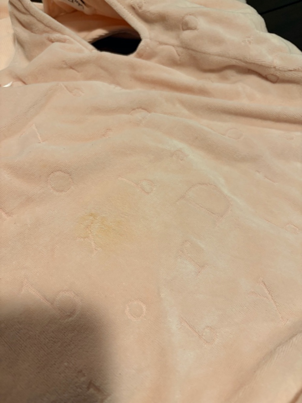 Dior baby Light Pink Embossed Logo Dress